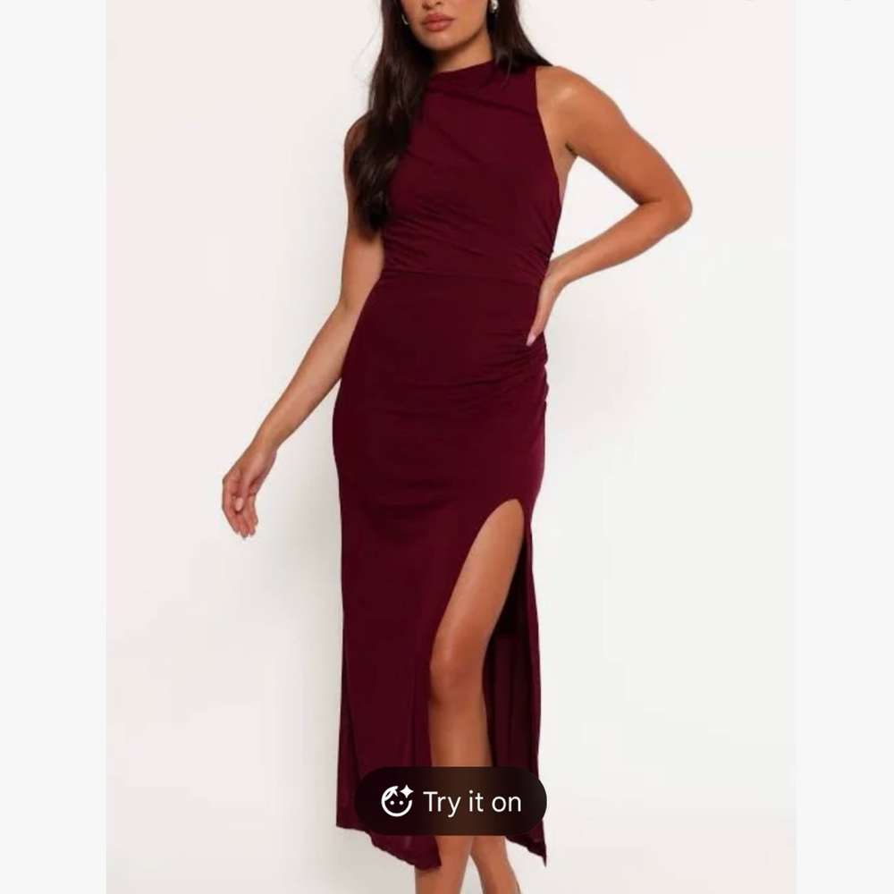 Petal & Pup Deep Red Maxi Dress